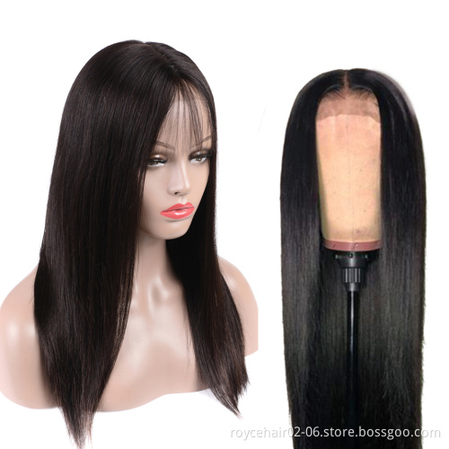 Factory Price 150% 180% Density Human Hair Wigs Vendor, Raw Brazilian Hair Cuticle Aligned Swiss 13x6 Lace Front Human Hair Wig